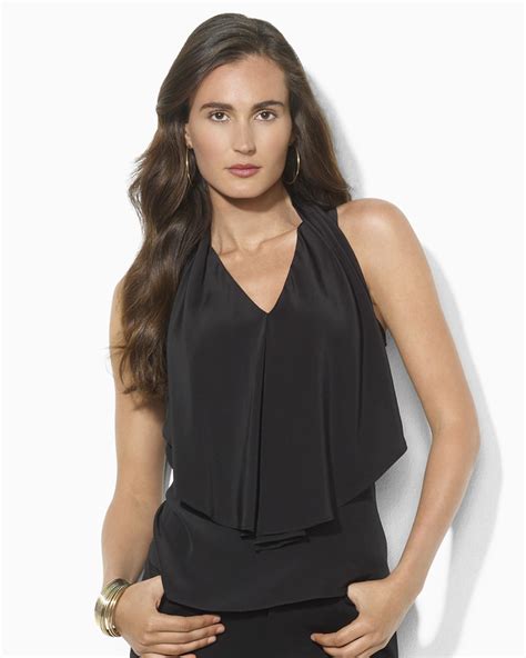 womens ralph lauren blouses|ralph lauren sleeveless blouses.